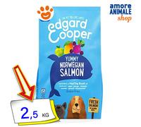 Edgard Cooper Dog Adult con Salmone Cibo Secco Cani 2,5/ 7/ 12 Kg