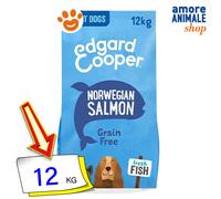 Edgard & Cooper Adult Grain Free Salmone: 12 kg (formato crocchetta grande)