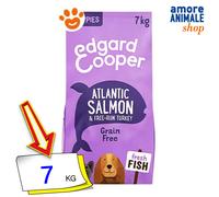 Edgard & Cooper Puppy Salmone e Tacchino con Piselli, Pera, Zucca, Mela, Barbabietola e Mirtillo da 7 Kg
