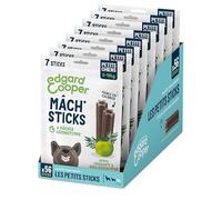Edgard Cooper Dolcetti Per Cani, (Eucalyptus & Mela, 7 Bastoncini x 8), Piccolo, Uno al giorno, a basso contenuto di calorie, masticazione a lungo efficace, alito fresco