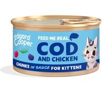 EDGARD COOPER Edgard & Cooper Kitten Lattina Multipack 18x85G MERLUZZO E POLLO