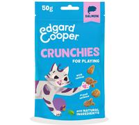 Edgard & Cooper snack naturali per gatti, Biscotti di salmone (1 x 50g), senza cereali e ricchi di carne fresca, con aggiunta di erba gatta, ingredienti naturali e senza zuccheri aggiunti