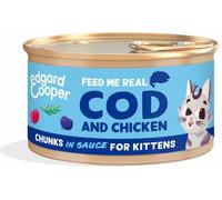 EDGARD COOPER Edgard & Cooper Kitten Lattina Multipack 18x85G MERLUZZO E POLLO