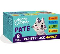 Edgard & Cooper Cat Adult Patè Grain Free Multipack 8x85 gr: Pollo-tacchino-agnello-salmone