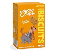 Edgard & Cooper Snack per cani, Bravo Biscotti, (Banana, 1 x 400g Bag), Snack con cereali di origine vegetale, a base di frutta, perfetti per l'allenamento, 7 x 400g