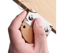 Edge Banding Trimmer,Ergonomic Wooden Handle Bander -6.5x6x0.2cm Stainless Steel Edge Banding Trimmer,for Veneer PVC Laminate Plywood Melamine Board Furniture Cabinet Home Workshops