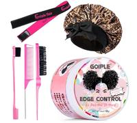 Edge Control Wax for Women Strong Hold Non-Greasy Cera Capelli, Edge Wax Styling Tamer Edge Control for Black Hair No Flaking, White Residue, Edge Control Bonnet Satin Brush Set