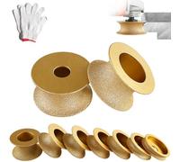 Edge Diamond Grinding Wheel, Profile Hand Diamond Wheel, Round DiamondGrinding Cup WheelGrinder Disc Cutter Tool, Granite Edge GrindingWheel for Angle Grinder, Tile, Stone (35mm)