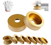 Edge Diamond Grinding Wheel, Profile Hand Diamond Wheel, Round DiamondGrinding Cup WheelGrinder Disc Cutter Tool, Granite Edge GrindingWheel for Angle Grinder, Tile, Stone (20mm)