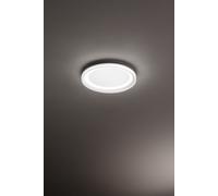 Edge plafoniera small led 38w bianca anello rotonda luce calda