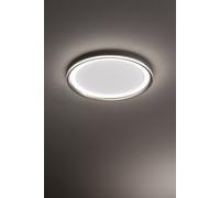 Edge plafoniera small led 38w grigio titanio anello rotonda luce calda