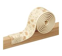 Edge Protector for Kids - 200x4cm Soft Rubber Foam Bumper Adhesive Bear Pattern Safety Strip, Heavy Duty Furniture Guard | Corner Protection for Fireplace Countertop Desk Cabinets Stairs Nursery Playr