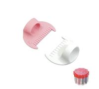 Edge Stitch Lock & Sewing Gauge, 4/3mm Sewing Templates, Durable Plastic Edge Stitch Lock for Quilting, Hemming, or Crafting(2PCS) (A)