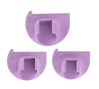 Edge Stitching Tool, Edge Lock Sewing Gauge, Set of 3 Templates, Measuring Thumb Ruler Guide, Quilting, Hemming, Crafts, Straight & Curved Seams, Precision Sewing