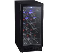 EdgeStar BWR301BL - Raffreddatore per vino integrato a zona singola con porta reversibile e illuminazione a LED, colore: Nero
