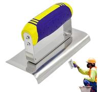 Edget in calcestruzzo - Strumento a Mano in Acciaio da 24 Cm, Cazzuola di Finitura De, Costruzione Senza Rivetto, Manico Ergonomico | Strumento Professionale Per Muratura