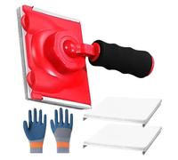 Edgeur Vernice per pareti - Strumento di verniciatura ergonomico con cuscinetti di ricambio e guanti | Forniture lavabili multifunzione per il rinnovamento di mobili e terrazze tinti