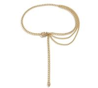 Edgy Catena in metallo per vestirsi in avanti alla moda unisex cintura per il corpo cintura alla moda per donne uomini resistente alla ruggine, Misura unica, come descritto, come descritto