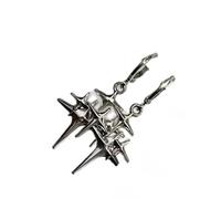 Edgy - Orecchini pendenti a forma di cuore, stile gotico, leggeri, accessori per le orecchie, gioielli alla moda da donna per un outfit alla moda per sorelle uniche, One Size, come descritto, come