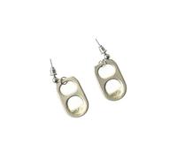 Edgy Pull Tab Orecchini con Can Tab Charm Trendy Punk Accessori Moda Forward Accessorio per l'uso quotidiano Edgy Indie Fashion Ear Jewelry, One Size, come descritto, come descritto