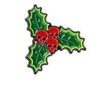 Edgy Skeleton Cuore Mano Gesto Lega Spilla Punk Petto Accessorio per Concerti Feste Halloween Natale Punk Spilla Gioielli, One Size, come descritto
