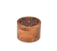 EDHAS Spice Cellars, Scatola per spezie in legno di acacia, con coperchio girevole, contenitore per sale, barattolo in legno per cucina, perfetto per conservare sale da tavola, sali gourmet (8,89 cm x