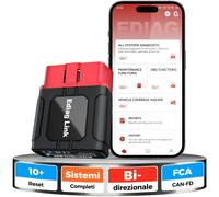 Ediag Link OBD2 Auto Diagnostica Multimarca per Sistema Completo 10 Funzioni di