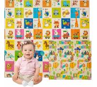 Edibaby, Tappeto Gioco Bambini, 180 x 150 cm, Spessore 1 cm,Tappeti Neonato in XPE Imbottito, Reversibile e Pieghevole, Attività per Cameretta (Playground | 180x150 | 1 cm)