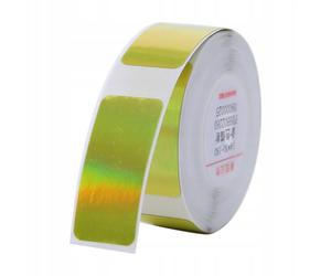 EDIBAZZAR | Etichette NIIMBOT B18, adesivi olografici dorati