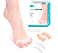 Edicare, Alluce Valgo Correttore, Separatore Dita Piede, (3 paia), taglia unica, sollievo e salute del piede, raddrizza dita storte o sovrapposte, correttore per alluce valgo, 0% silicone BPA