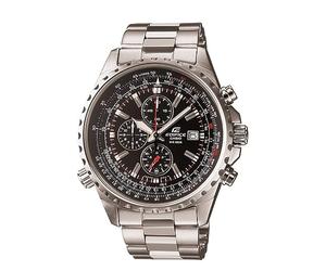 Edifice Casio EF527D-1A Men's Black Dial Steel Bracelet Chronograph Watch