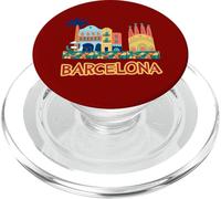 Edifici iconici di Barcellona e Sagrada Familia Colorful PopSockets PopGrip per MagSafe