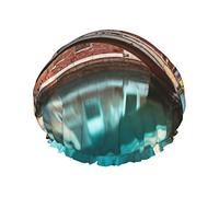 edifici storici e ponte Riutilizzabile Impermeabile Lavabile Regolabile Adatto a donne Tutte le lunghezze Cuffia da a