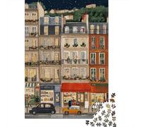 Edifici urbani Puzzle per Adulti Puzzle 1000 Pezzi Vista sulla strada Relax Decorazione casa 70x50cm/1000pcs