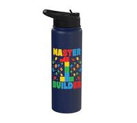 Edificio a blocchi per il primo compleanno di Master Builder Age Stainless Steel Insulated Water Bottle