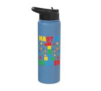 Edificio a blocchi per il primo compleanno di Master Builder Age Stainless Steel Insulated Water Bottle
