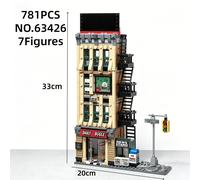 Edificio Daily Bugle Spider-Man 781 Pezzi 7 Minifigure Compatibile- No Box-Nuovo