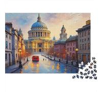 Edificio Dominante Città Punto Riferimento Puzzle 1000 Pezzi Puzzle per Adulti Puzzle Carta Scena Urbana Focus Relax Decorazione Casa Regalo Festa 38x26cm/1000pcs