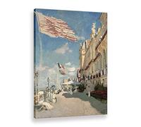 Edificio Famoso, Fiore, Paesaggio Di Claude Monet Riproduzione Di Quadri A Olio Stampati Su Tela Arte Della Parete Francia Impressionismo Poster Decorazione (21,100_x_160_cm(Senza Cornice))