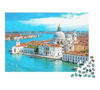 Edificio Storico sul Lungomare Puzzle 1000 Pezzi Carta per Adulti Paesaggio Urbano Relax Decorazione Casa Regalo Gioco per Famiglia 70x50cm/1000pcs
