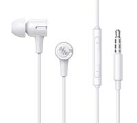 Edifier Cuffie intrauricolari P205 con microfono e controllo in linea, auricolari stereo cablati da 3,5 mm Auricolari auricolari - Bianco