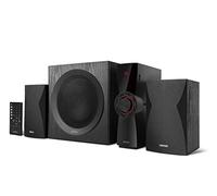 Edifier CX7 Sistema di intrattenimento Domestico Attivo 2.1 con Bluetooth V5.0, subwoofer da 21 cm (8") e Telecomando a infrarossi: Perfetto per TV, PC, Notebook, ECC, Nero