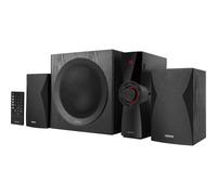 Edifier CX7 Sistema di intrattenimento Domestico Attivo 2.1 con Bluetooth V5.0, subwoofer da 21 cm (8") e Telecomando a infrarossi: Perfetto per TV, PC, Notebook, ECC, Nero