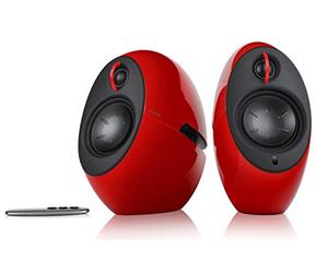 Edifier E25HD Luna Eclipse - Altoparlanti Bluetooth 4.0 con telecomando, colore: Rosso