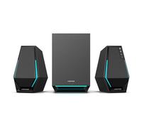 Edifier Hecate G1500 MAX 2.1 Sistema di Altoparlanti per Computer, Altoparlanti da Gaming da 60W con Uscita Line Subwoofer, Luce RGB, Bluetooth 5.3, USB, Type-C, Ingresso AUX da 3.5mm (Nero)