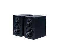 Edifier M60 Altoparlanti Desktop Compatti 2.0, per PC/Laptop/Computer, Bluetooth v5.3, USB C e AUX da 3,5 mm, Audio Hi-Res Certificato Wireless, 66W RMS, per Musica e Gaming, Coppia con Supporti, Nero