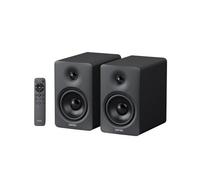 Edifier Diffusori da scaffale M90, scrivania 100 W RMS, audio alta risoluzione, LDAC, Bluetooth 6.0, ingressi HDMI eARC/ottico/USB-C/AUX, amplificati con uscita SUB OUT, telecomando per TV/PC-Nero