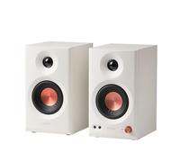Edifier MR3 - Altoparlanti da Studio Compacts 2.0, Hi-Res Audio, Bluetooth V5.4, Controlli Fisici RCA, AUX, App Mobile, 2 x 18 W, Bianco