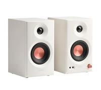 Edifier MR3 - Monitor da studio, certificati audio ad alta risoluzione Bluetooth V5.4, altoparlanti per computer 2.0 con uscita cuffie, ingresso TRS bilanciato RCA AUX, venduti in coppia, bianco