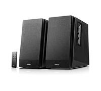 Edifier R1700BT - Altoparlante da scaffale Bluetooth da scaffale, monitor da studio vicino a campo attivo, altoparlanti alimentati, configurazione 2.0, involucro in legno 66 W RMS, colore: nero